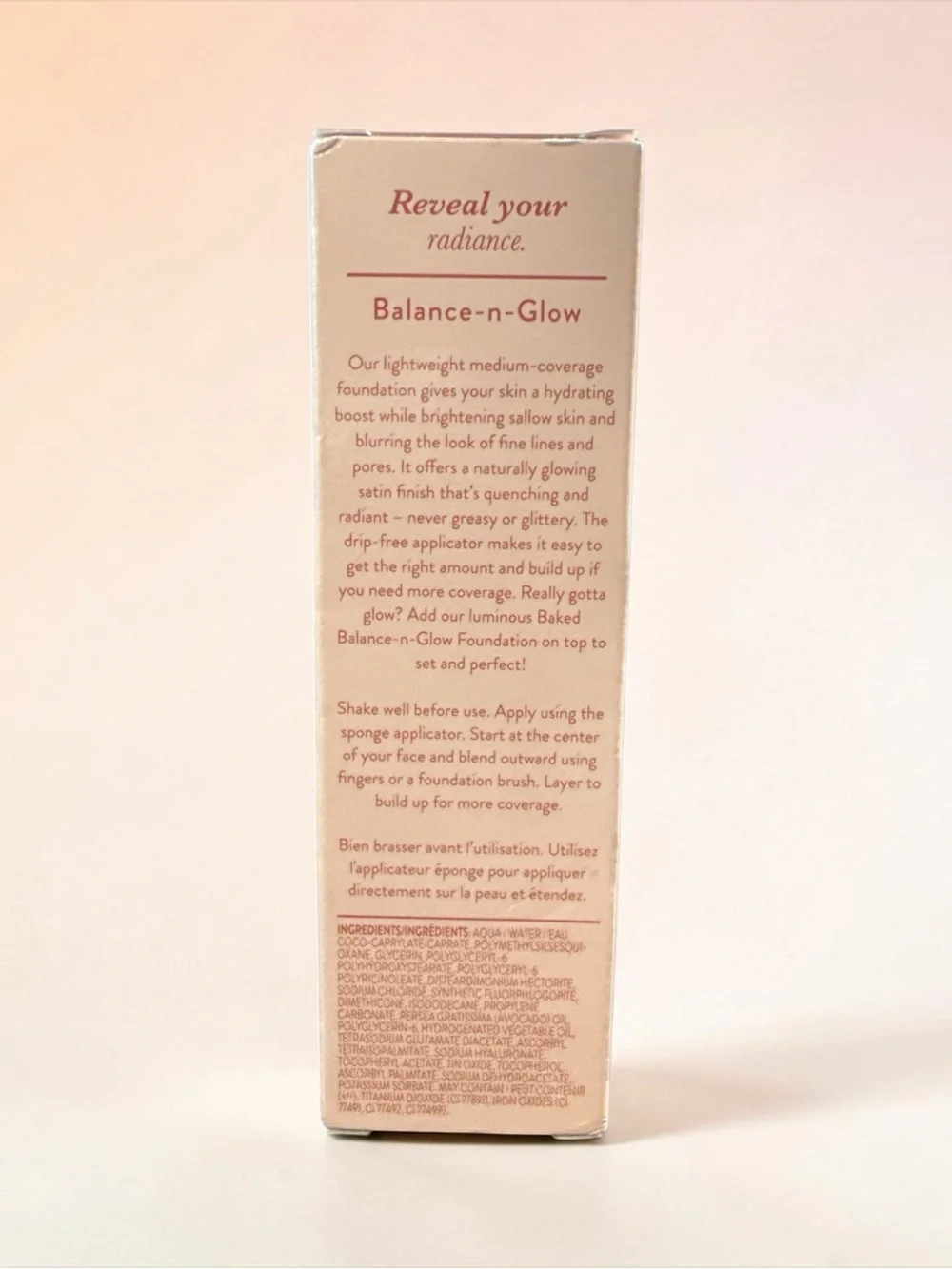 Laura Geller Hydrating Liquid Foundation in Warm Beige & Cream Packaging